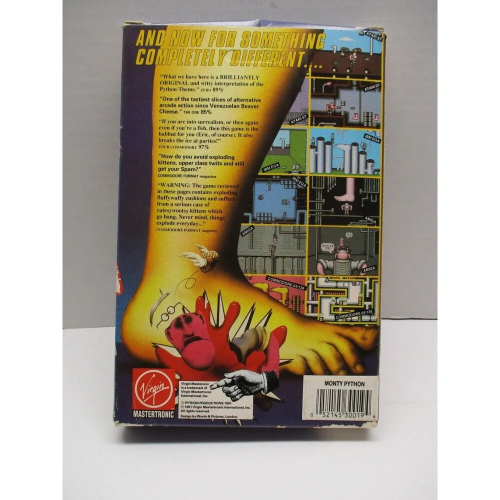 Monty Python’s Flying Circus, PC 1991, 5.25” Complete Box Game And Manual